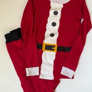 Hanna Andersson Red Santa Pajama Set